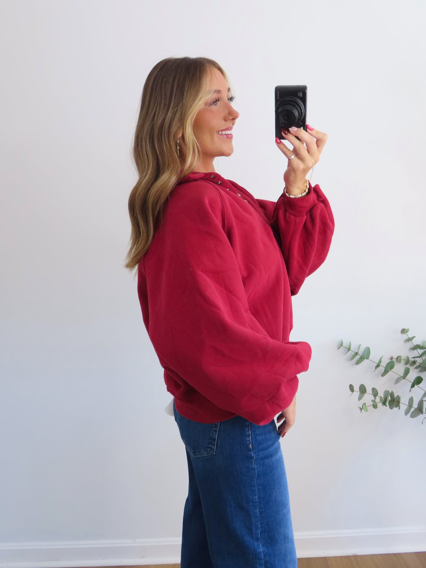 Cozy Crimson Pullover