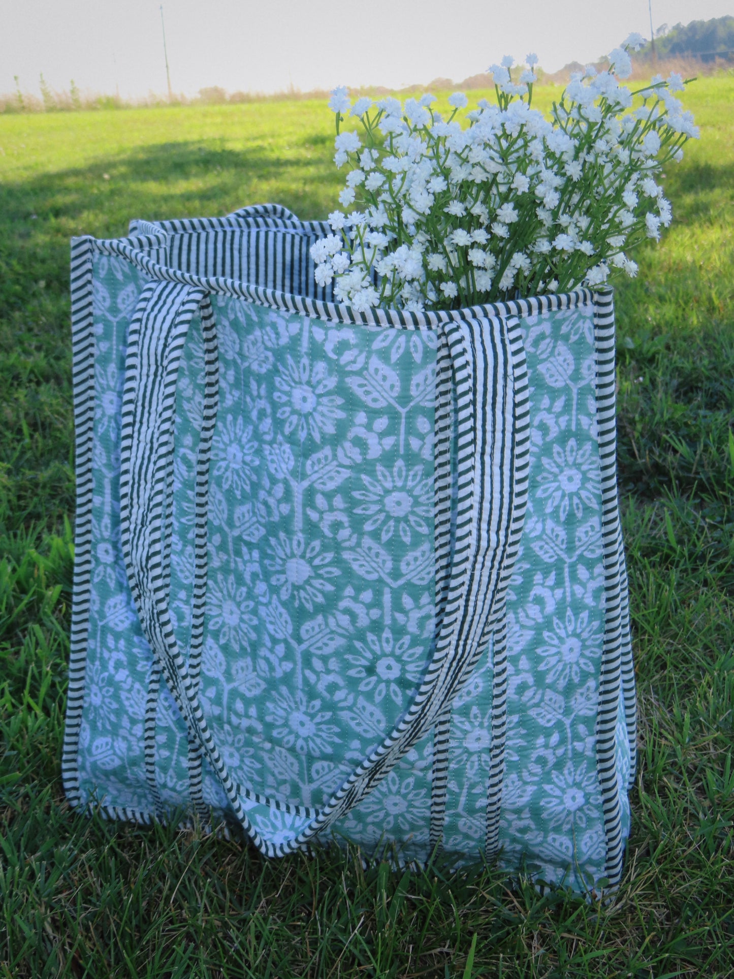 Fresh Picked Quilted Tote Bag