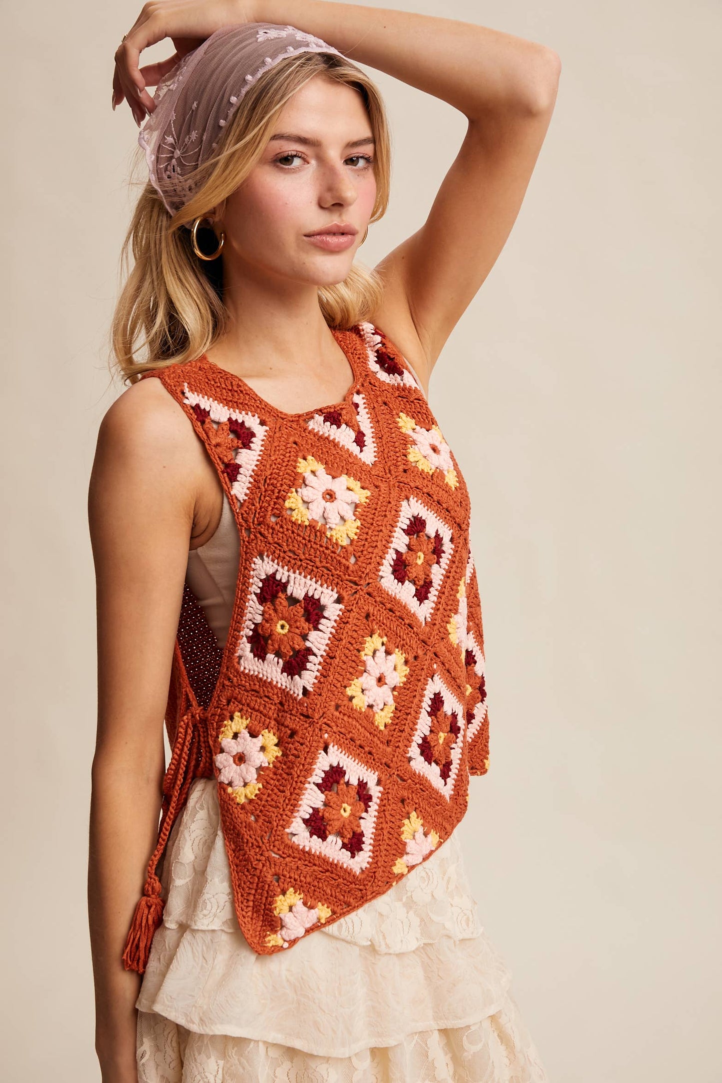 Autumn Petals Crochet Top