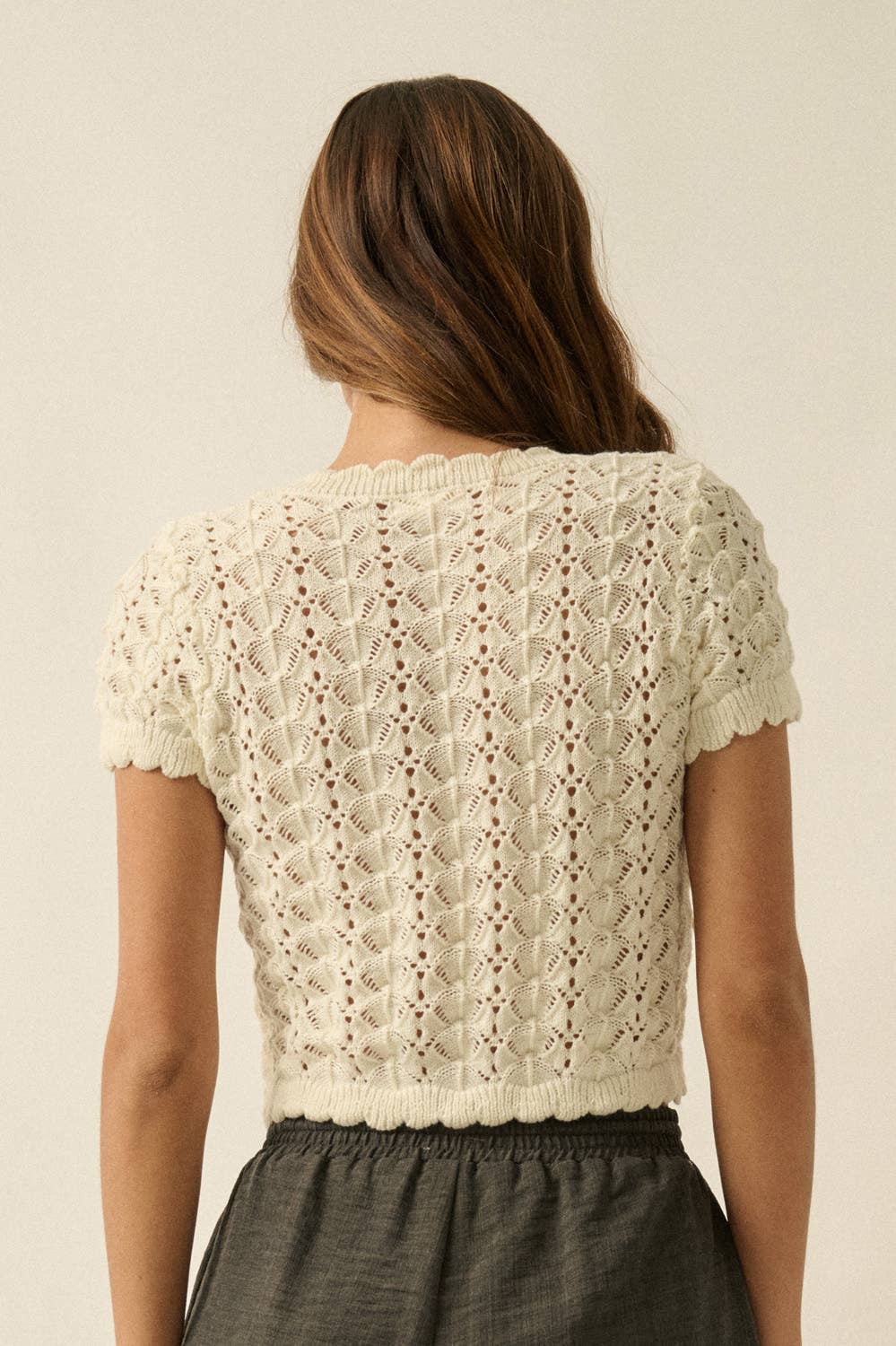 June Crochet-Knit Cardigan