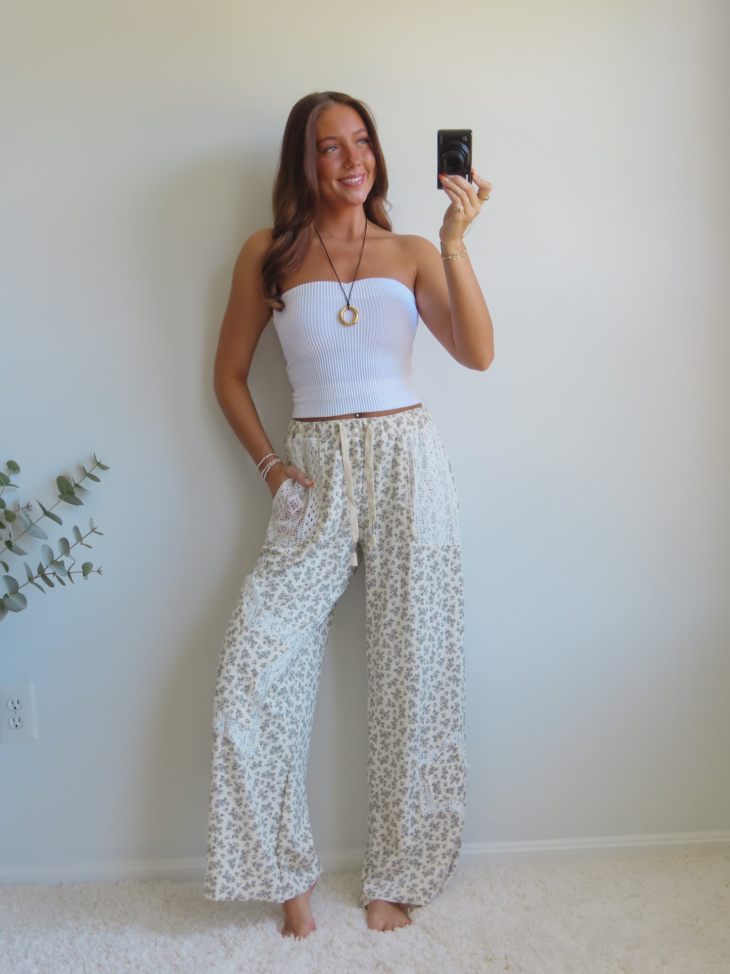 Lace & Wildflower Pants