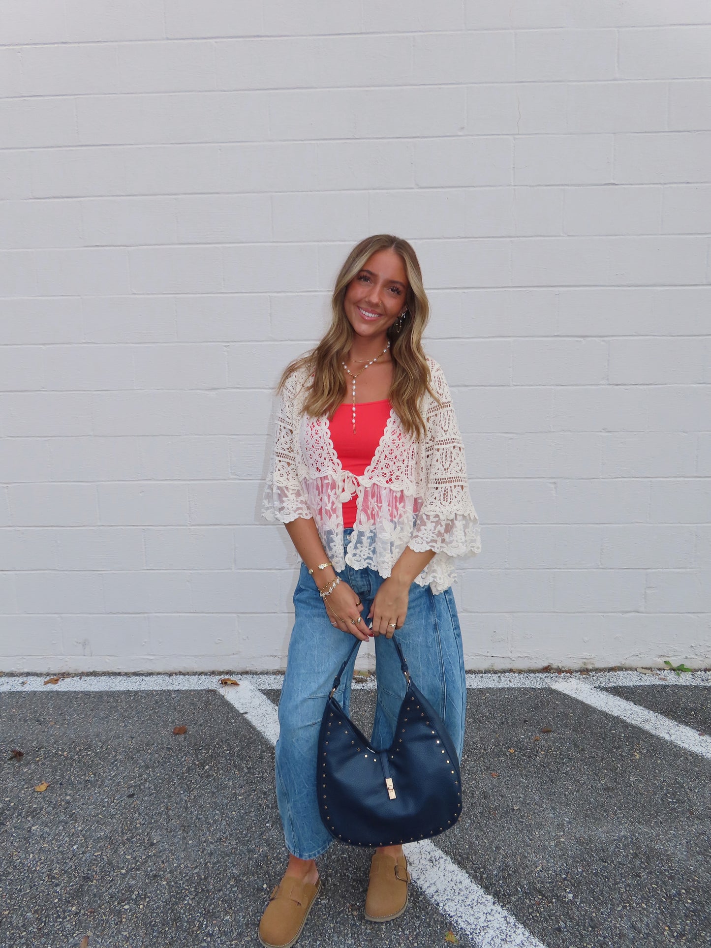 Carefree Tie Front Top