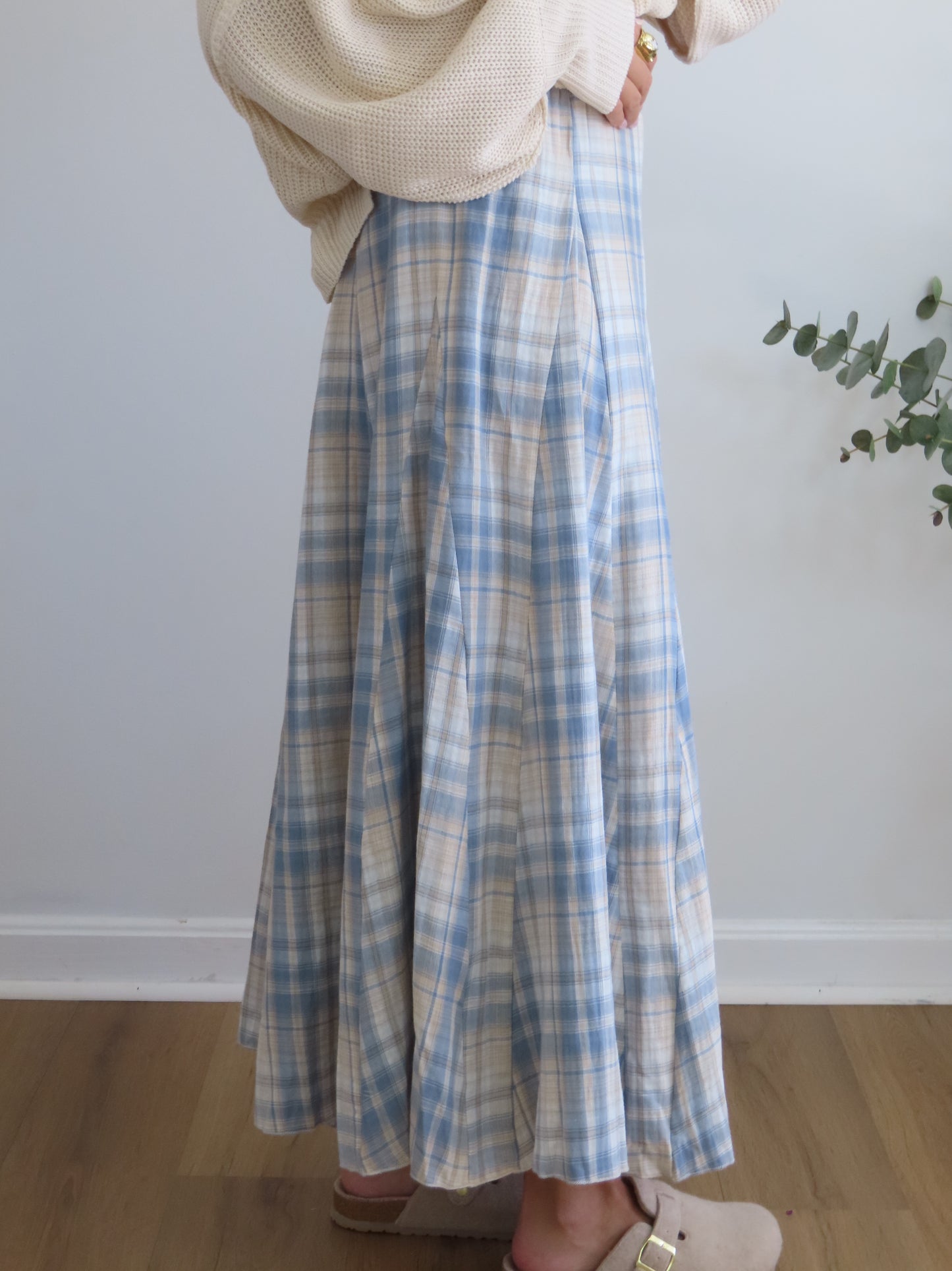 Autumn Lane Plaid Maxi Skirt