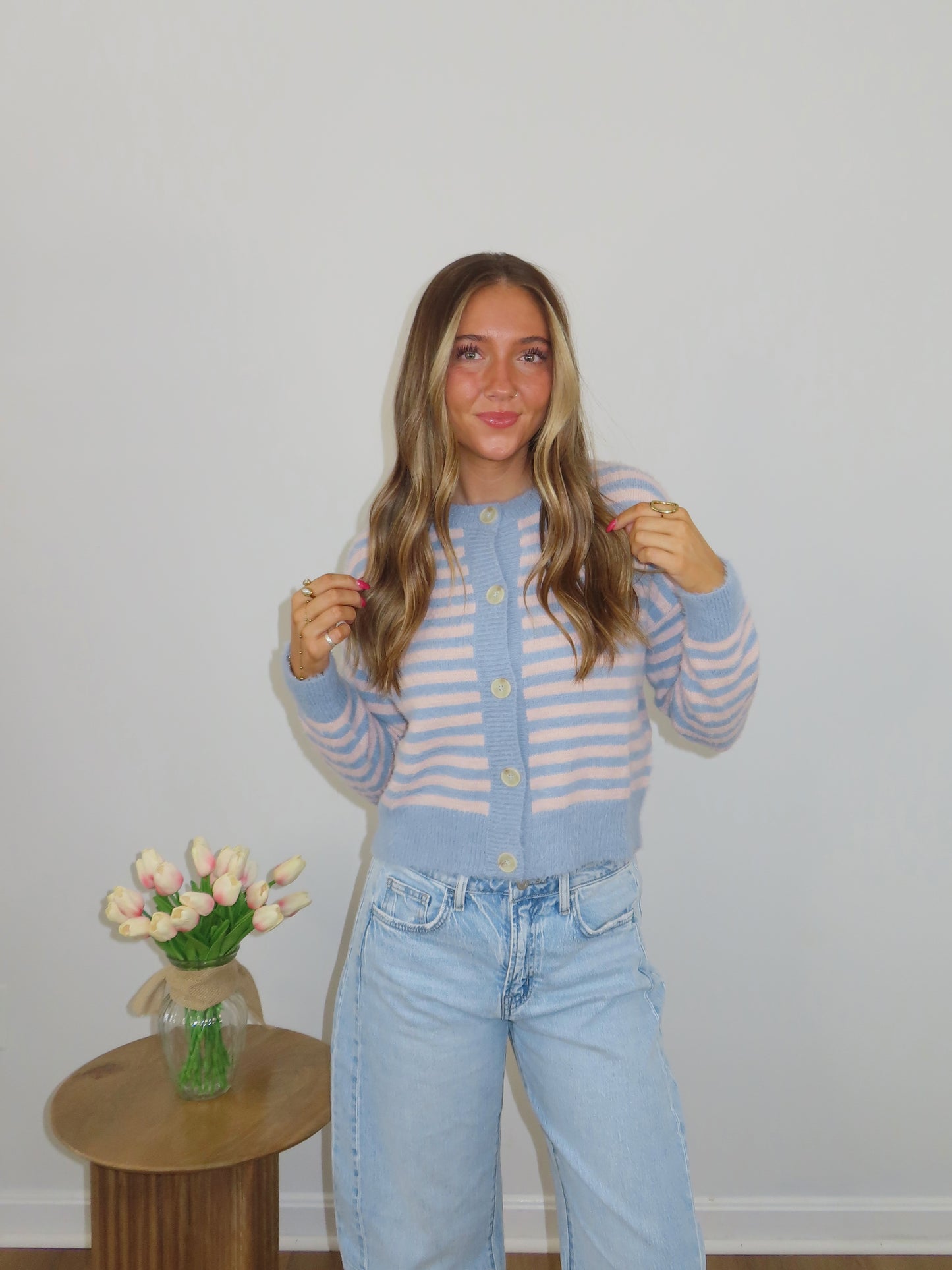 Sugar Rush Cardigan - PINK/BLUE