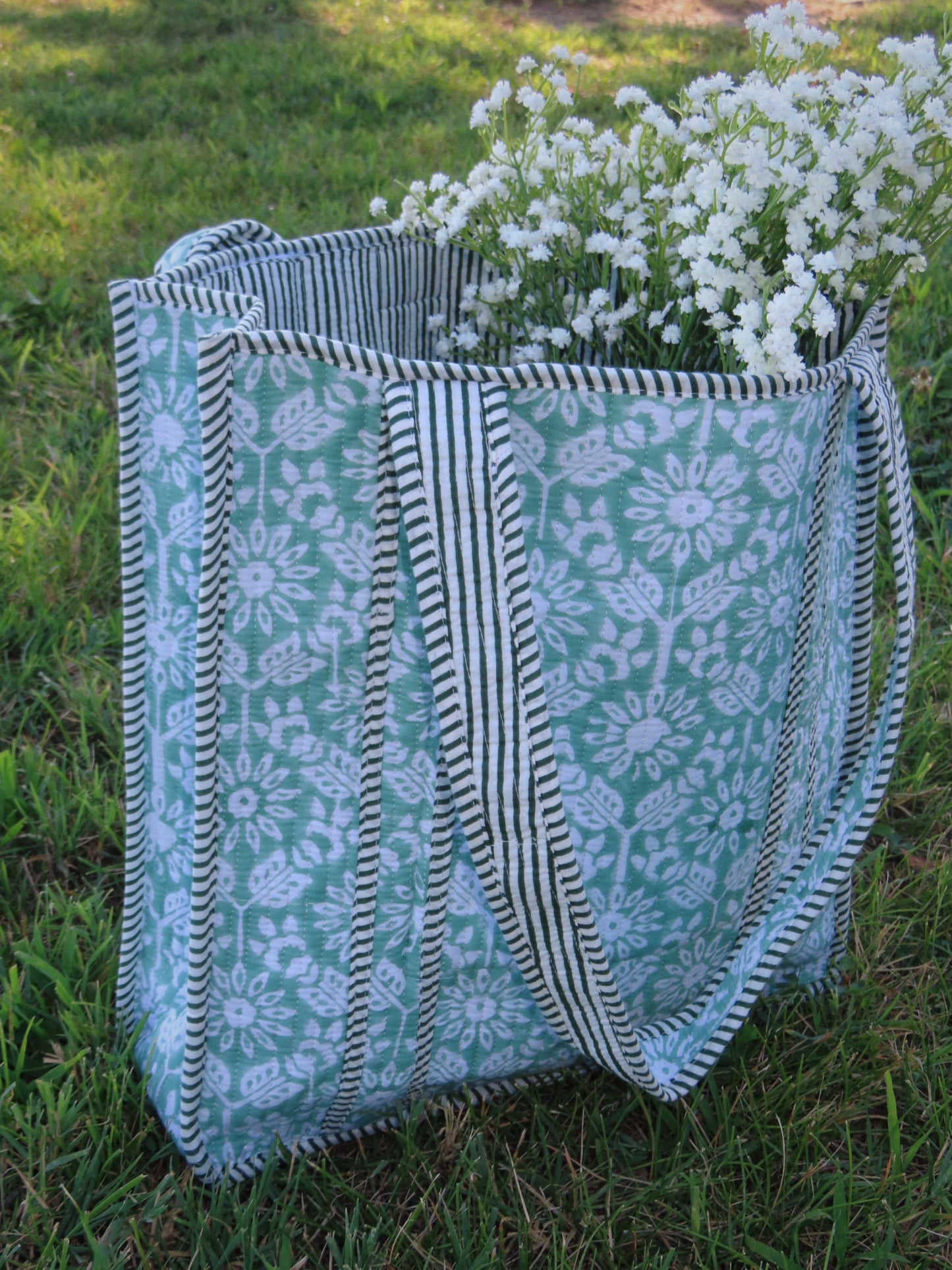 Fresh Picked Quilted Tote Bag