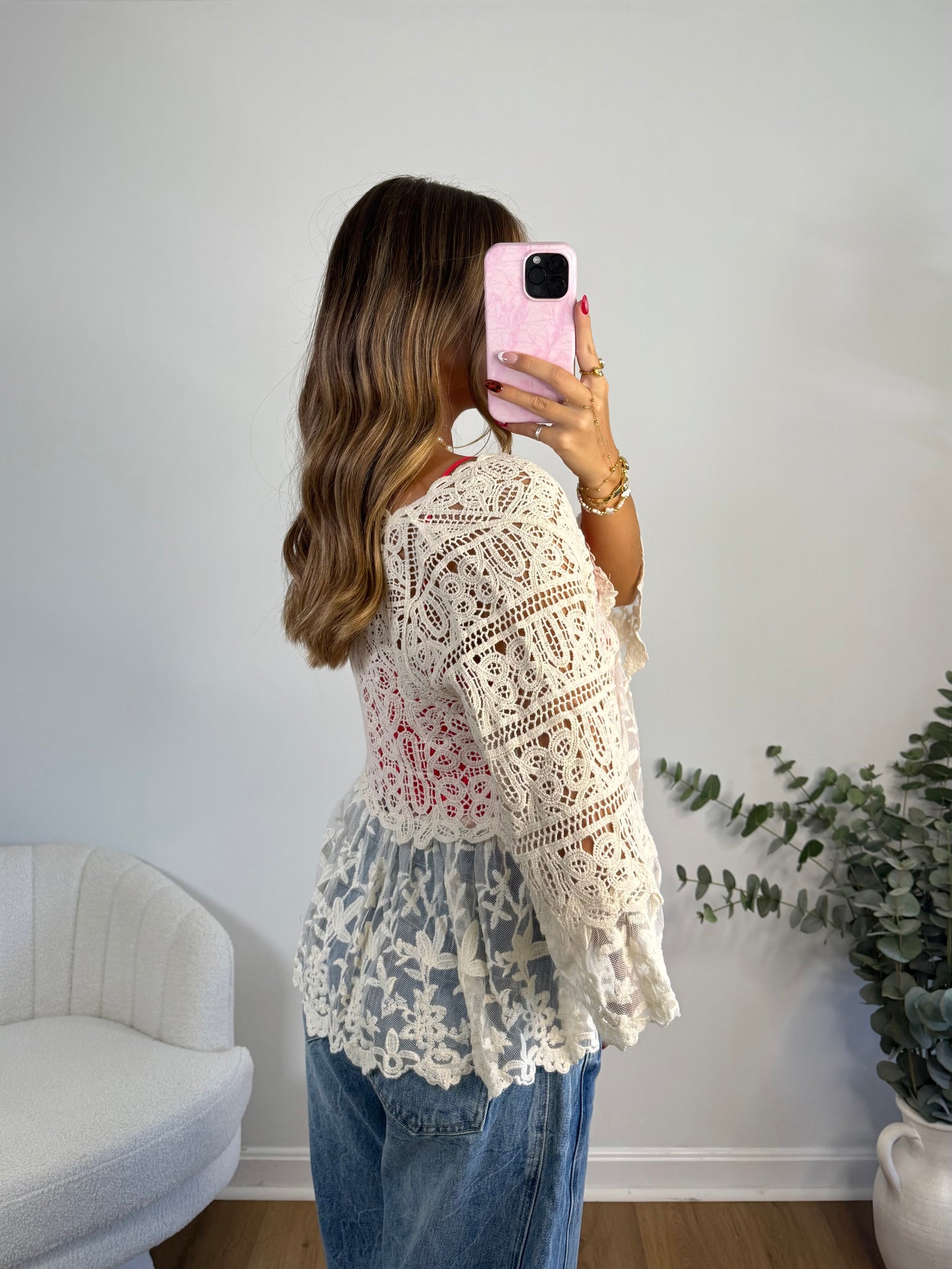 Carefree Tie Front Top