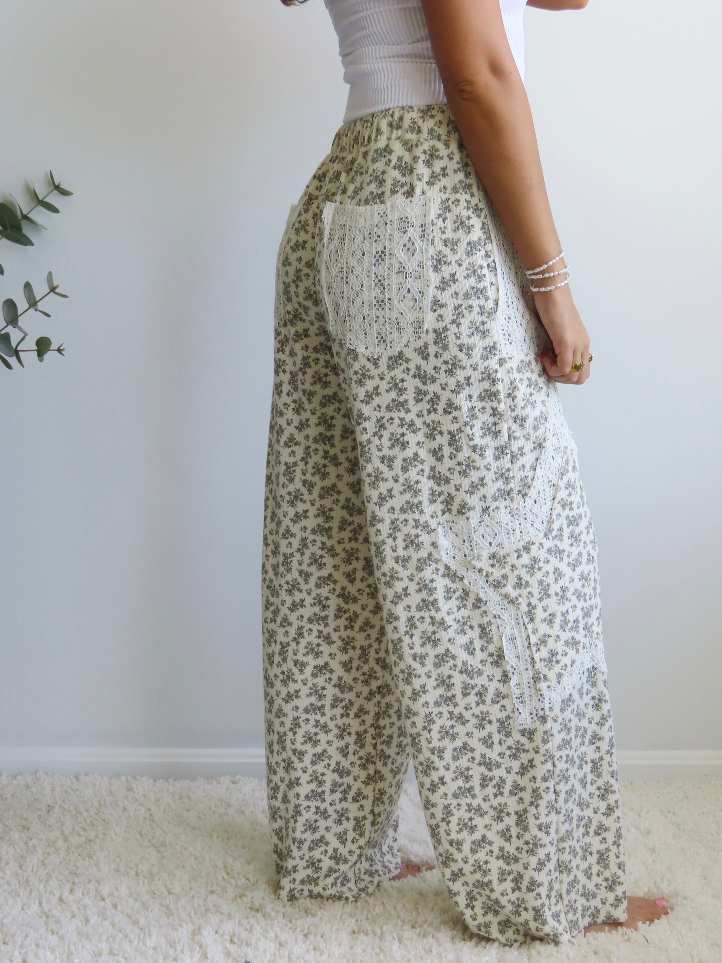 Lace & Wildflower Pants