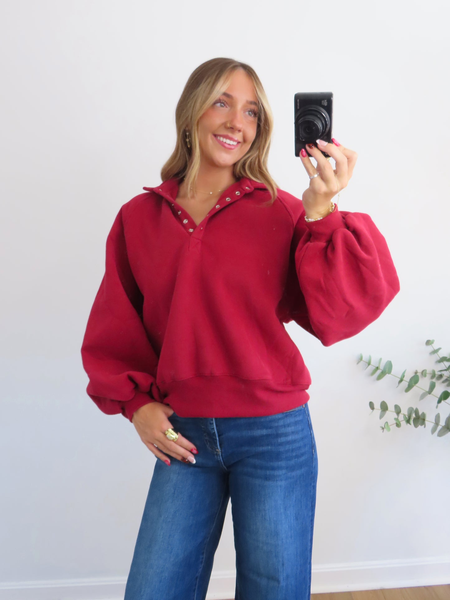 Cozy Crimson Pullover