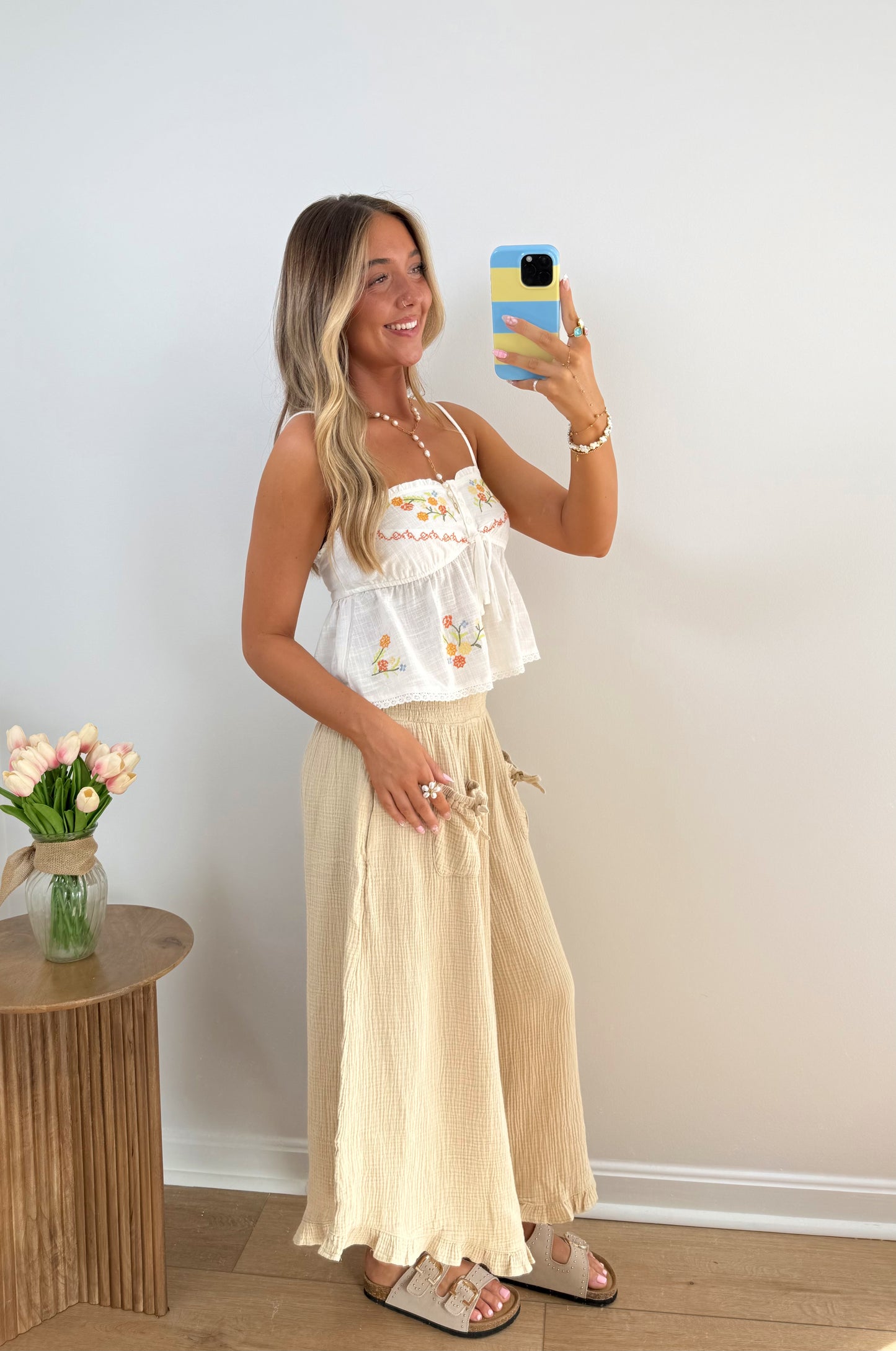 Golden Hour Pants- Oatmeal (PREORDER 4/22)