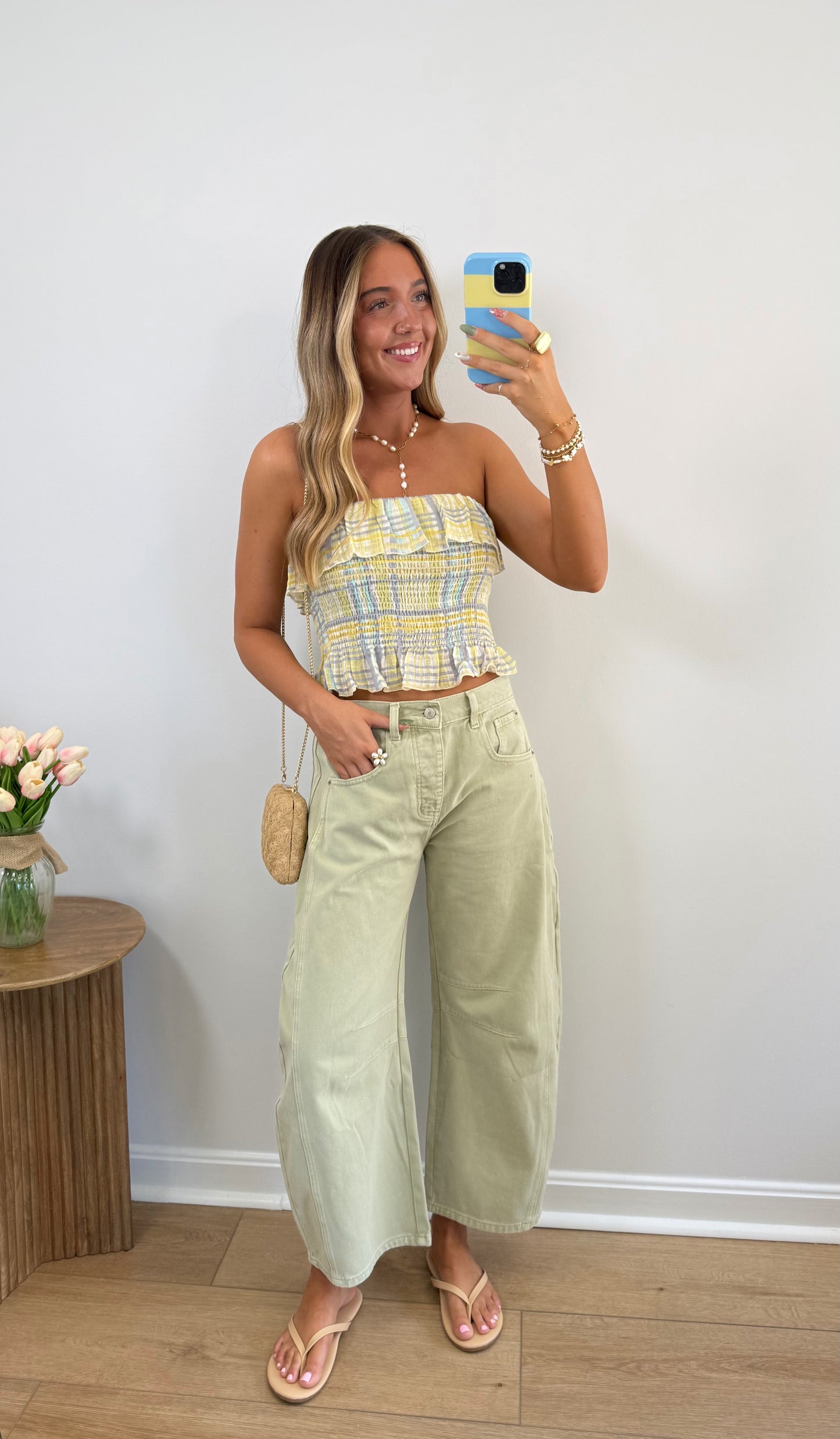 Sage Barrel Jeans