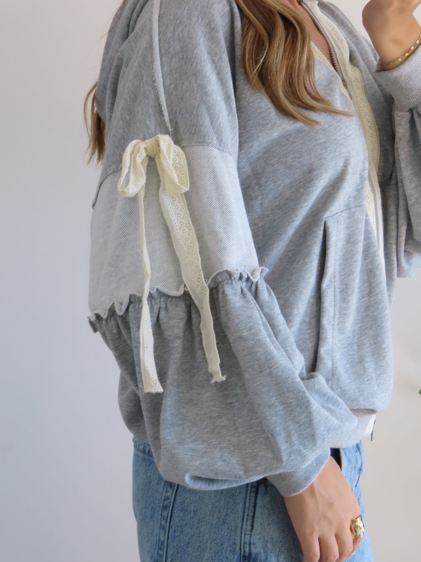 Cottage Lace Zip-Up