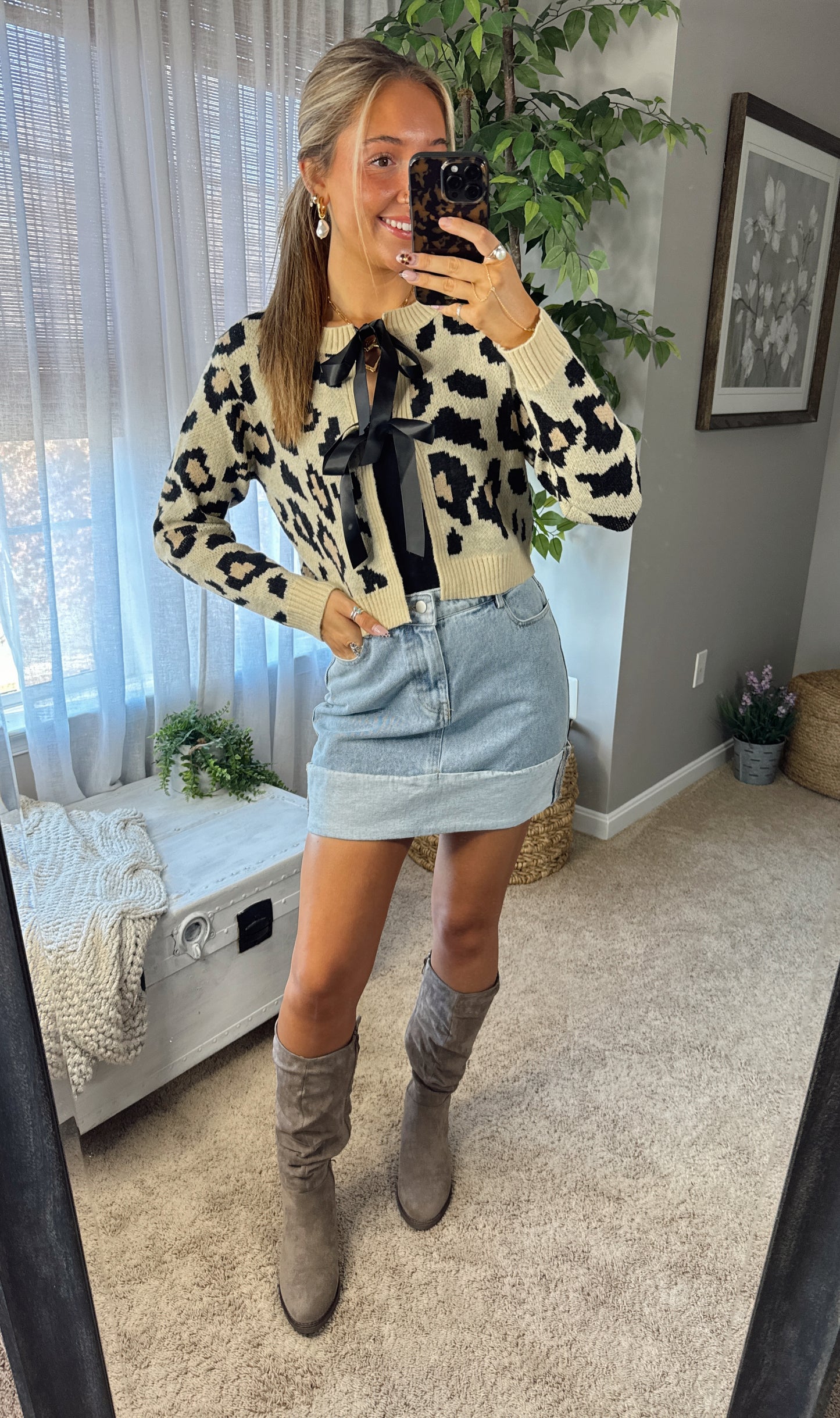 Denim skirt