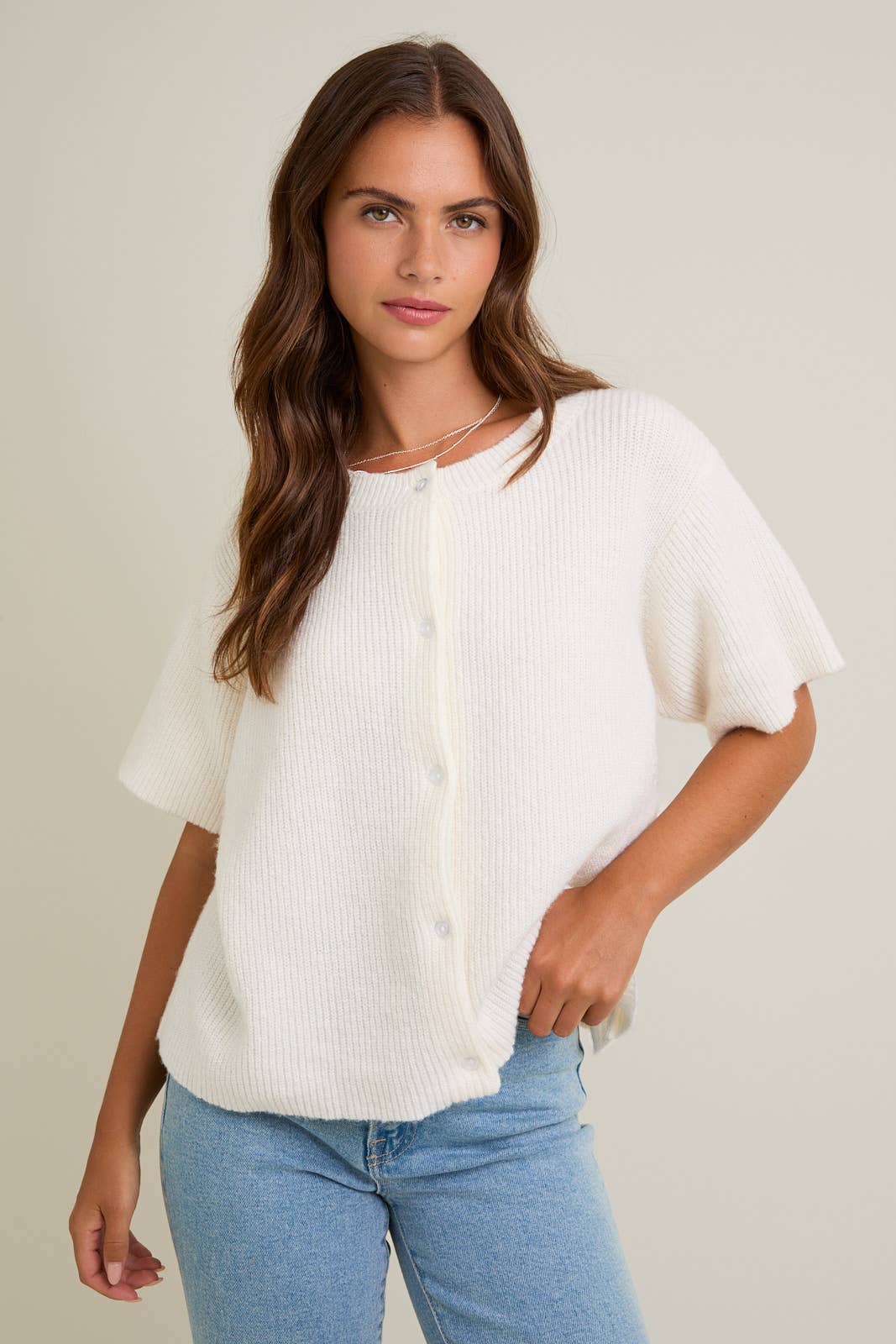 Mae Short Sleeve Cardigan (PREORDER SEPT)