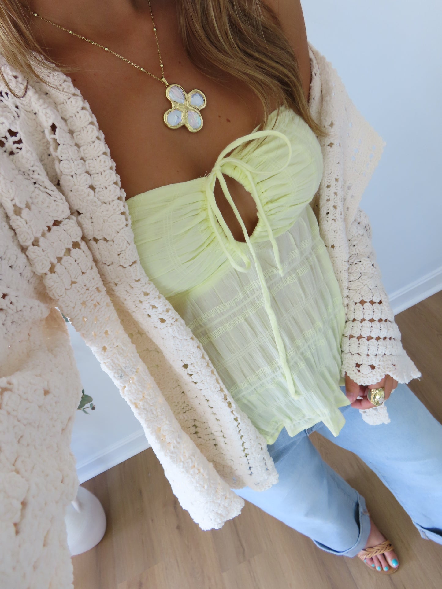 Sunbeam Strapless Top