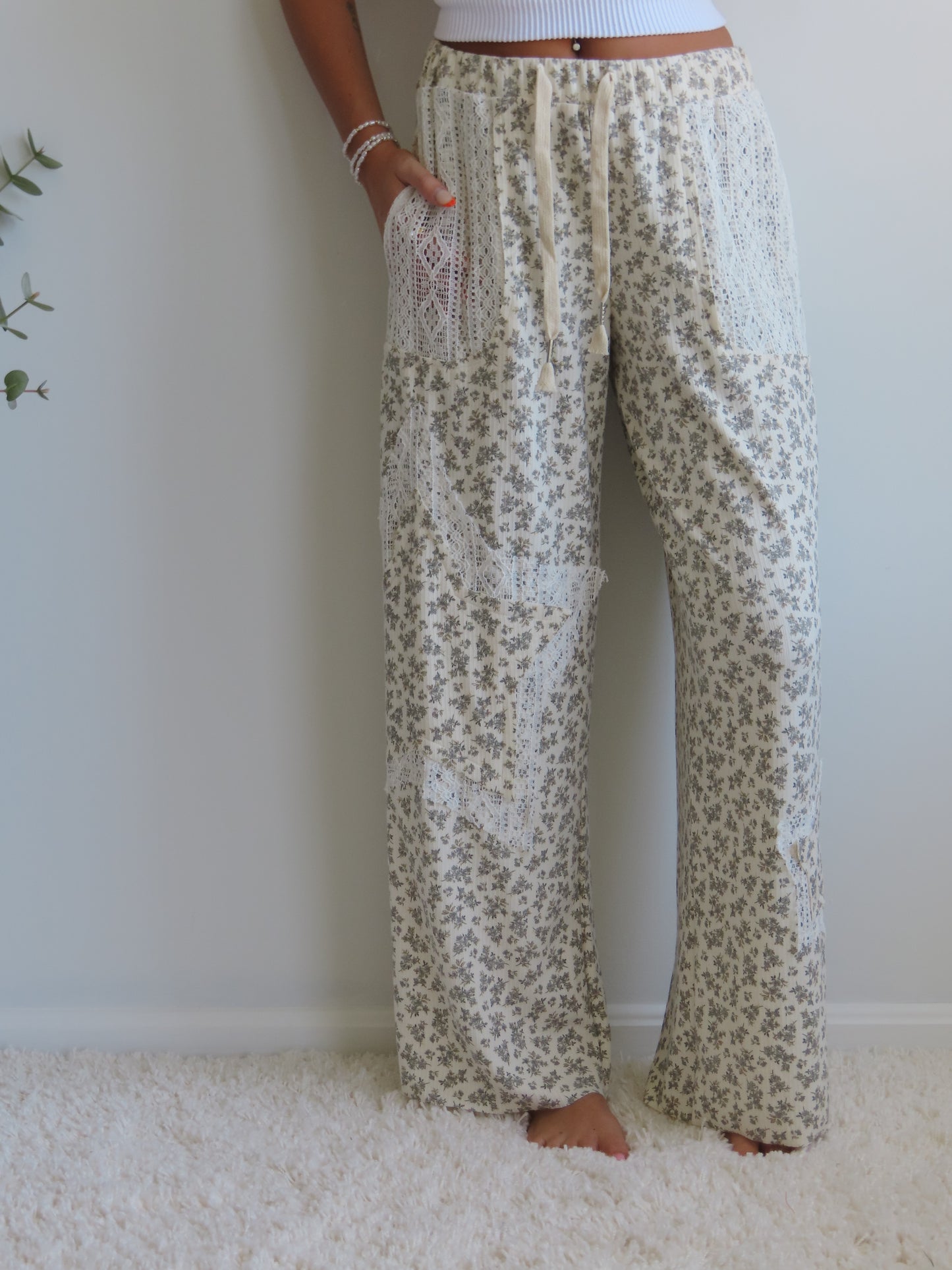 Lace & Wildflower Pants