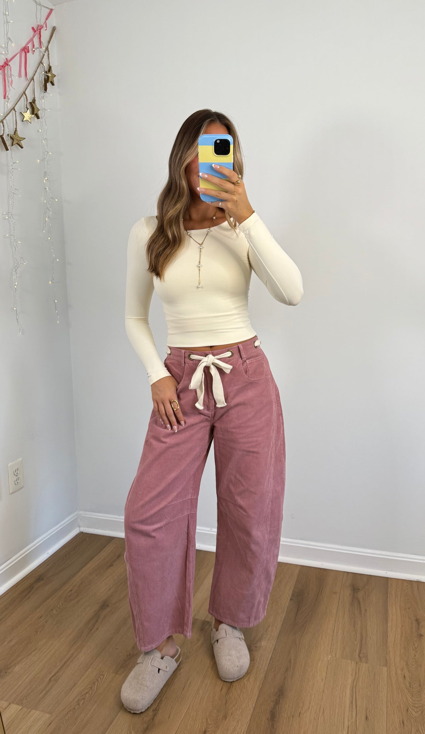 Blush Barrel Pants