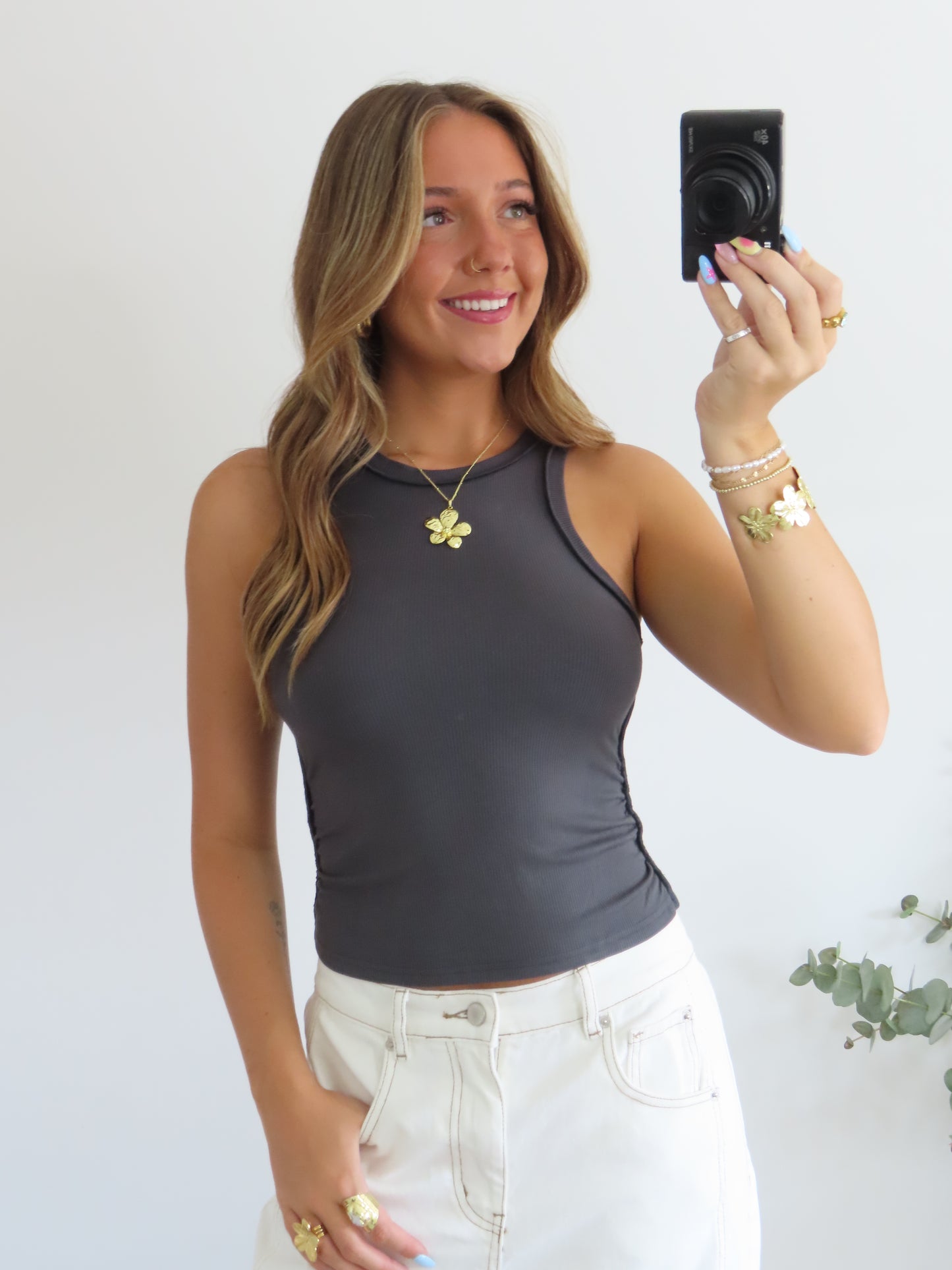Freeform Inside Out Ribbed Tank
