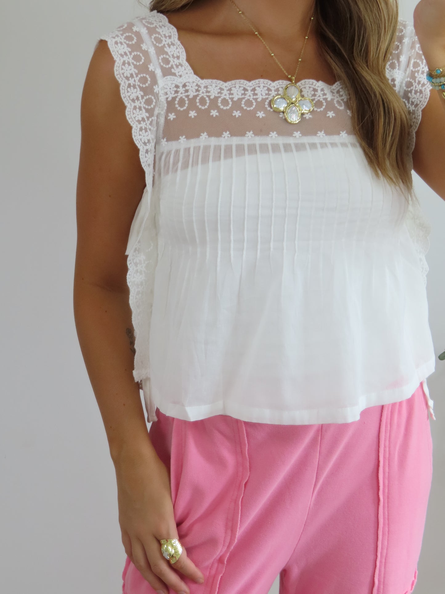 Daisy Lace Top