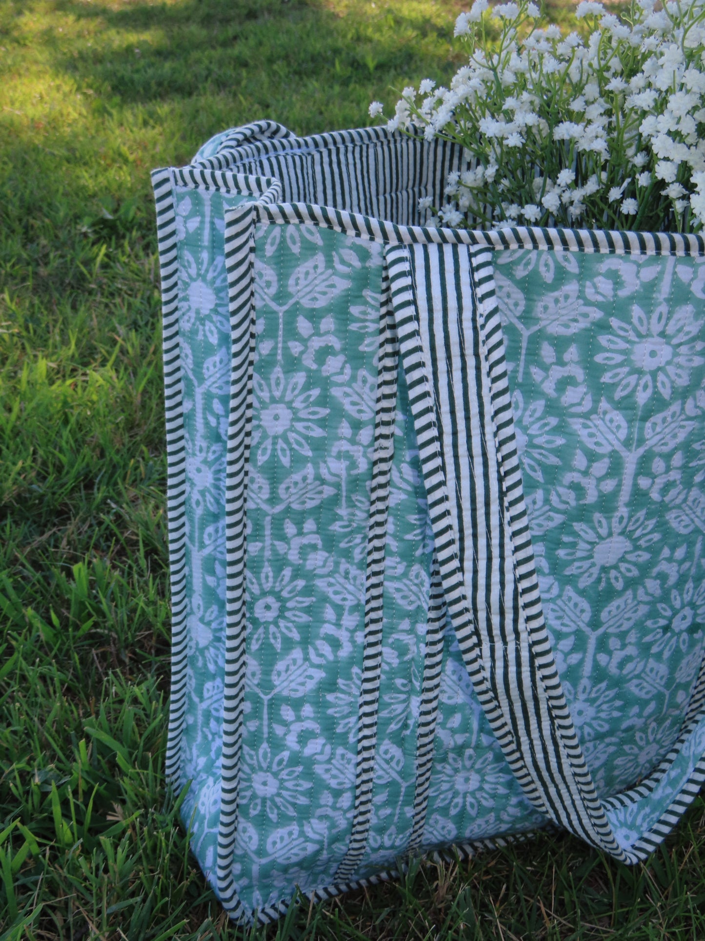 Fresh Picked Quilted Tote Bag