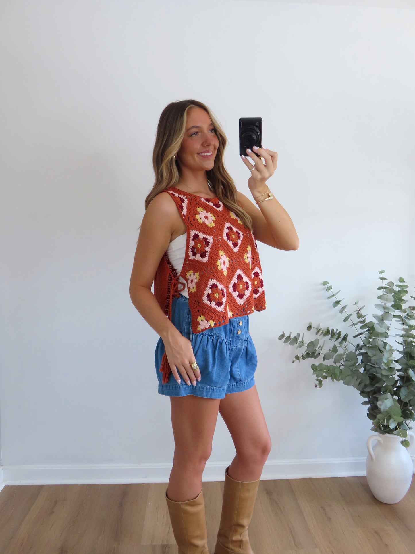Autumn Petals Crochet Top