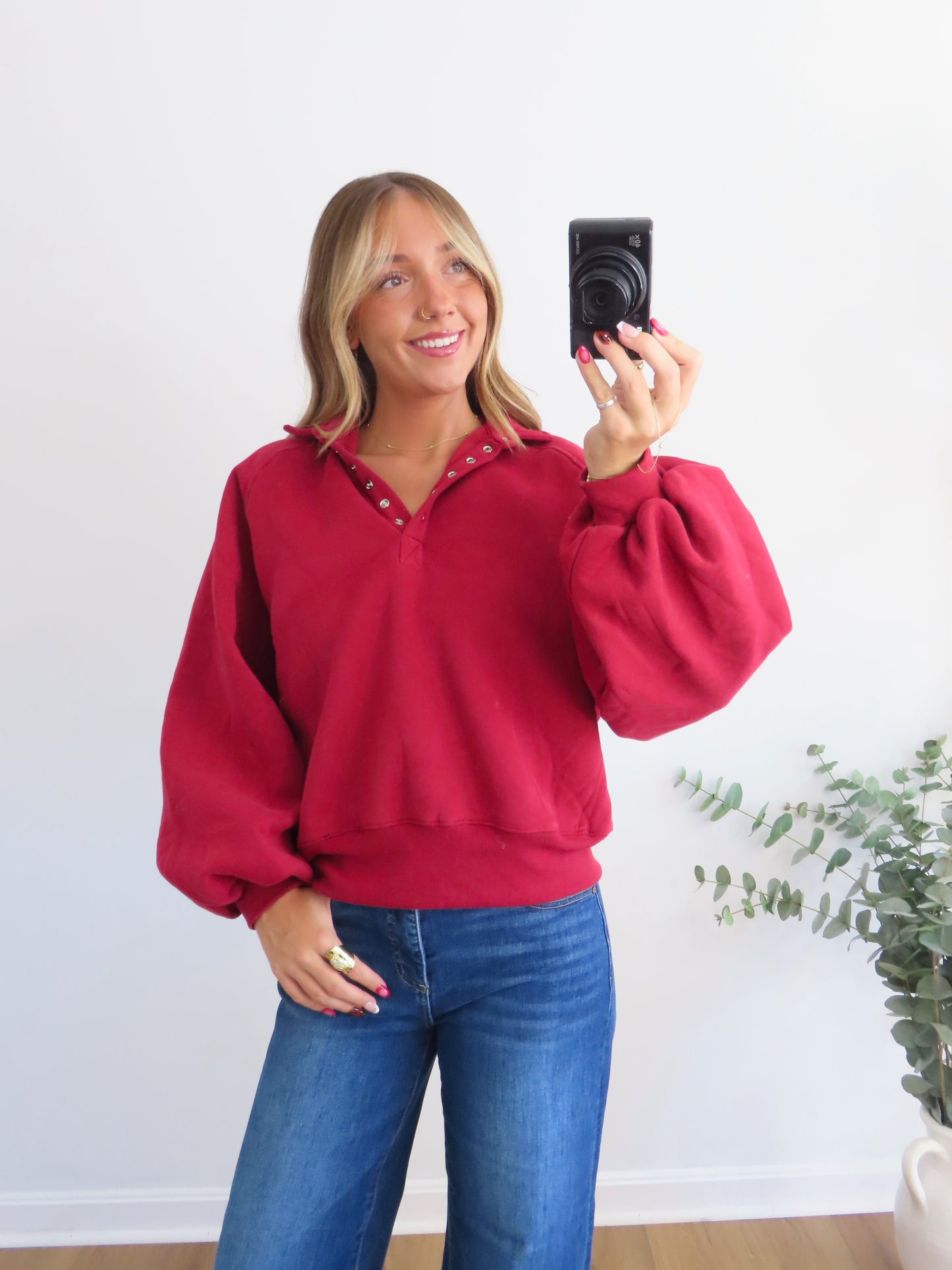 Cozy Crimson Pullover