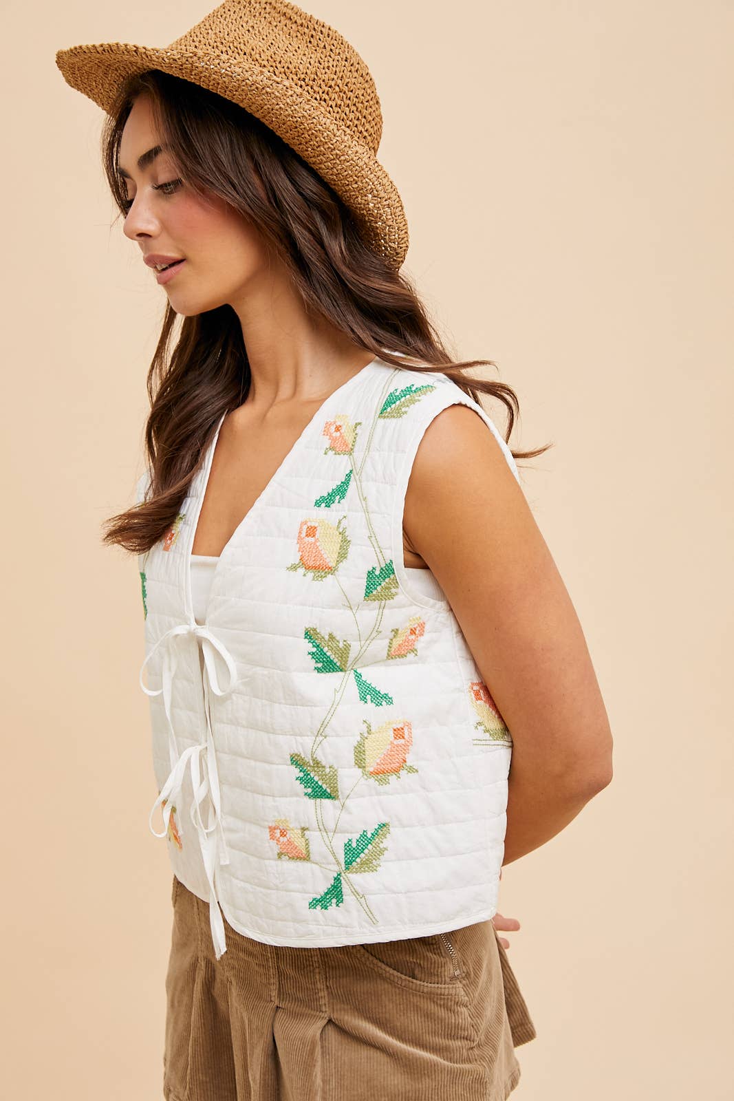 Sunny Stitch Quilted Vest