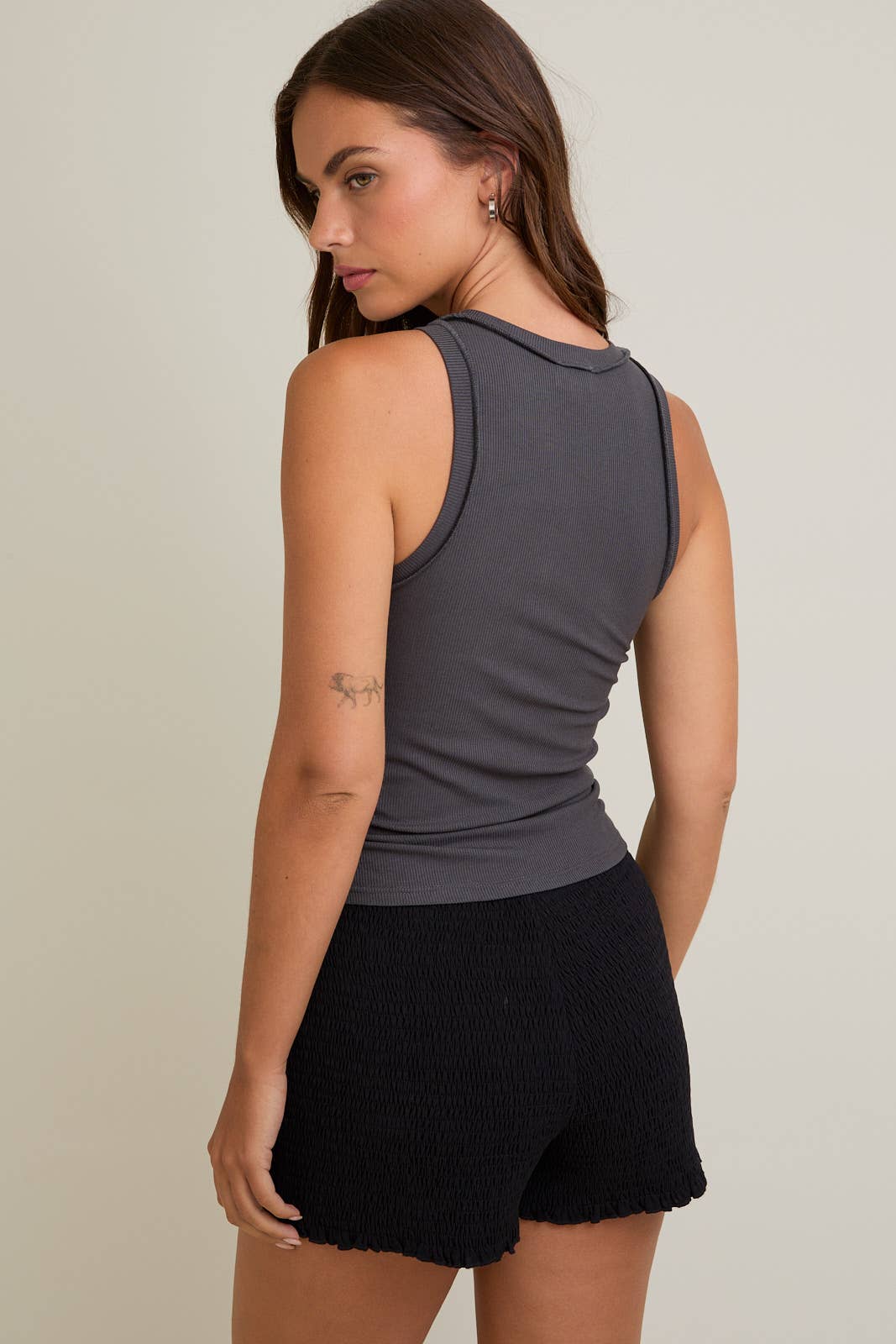 Freeform Inside Out Ribbed Tank