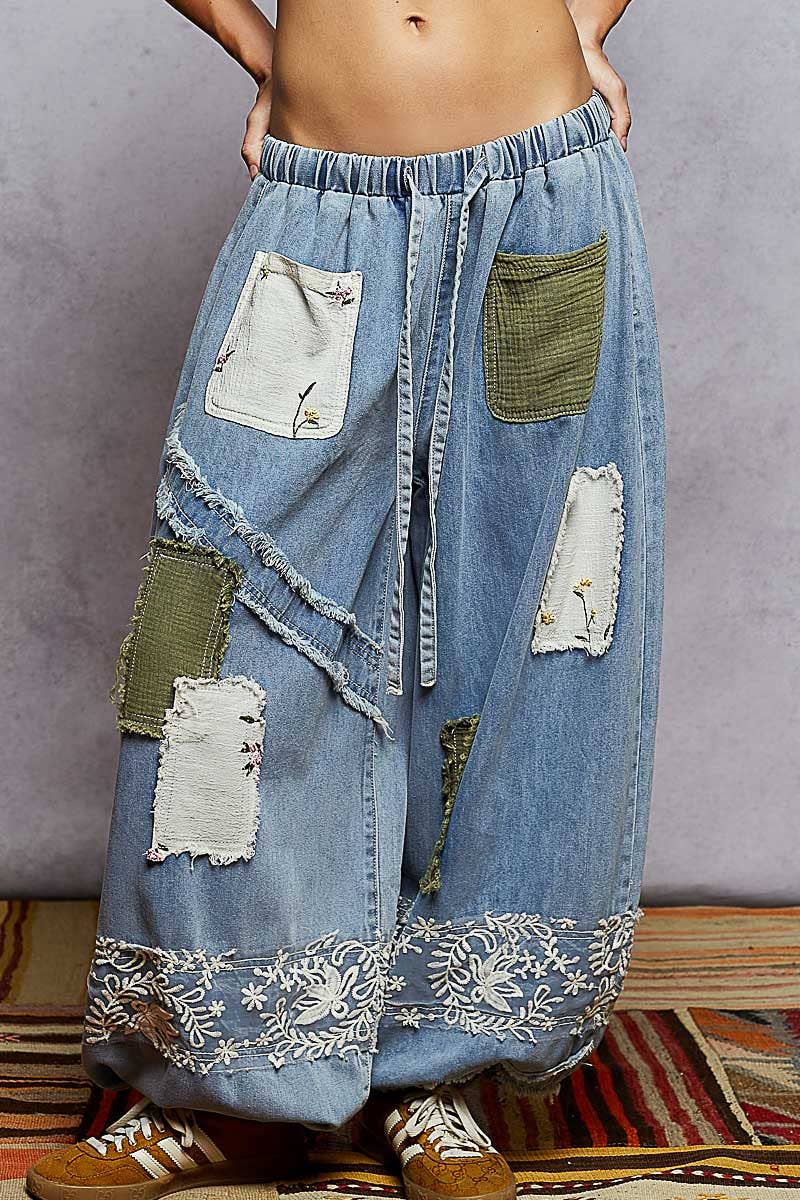 Patchwork Season Joggers