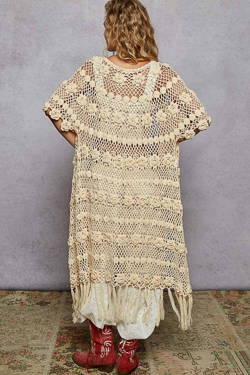 Golden Coast Crochet Cardigan