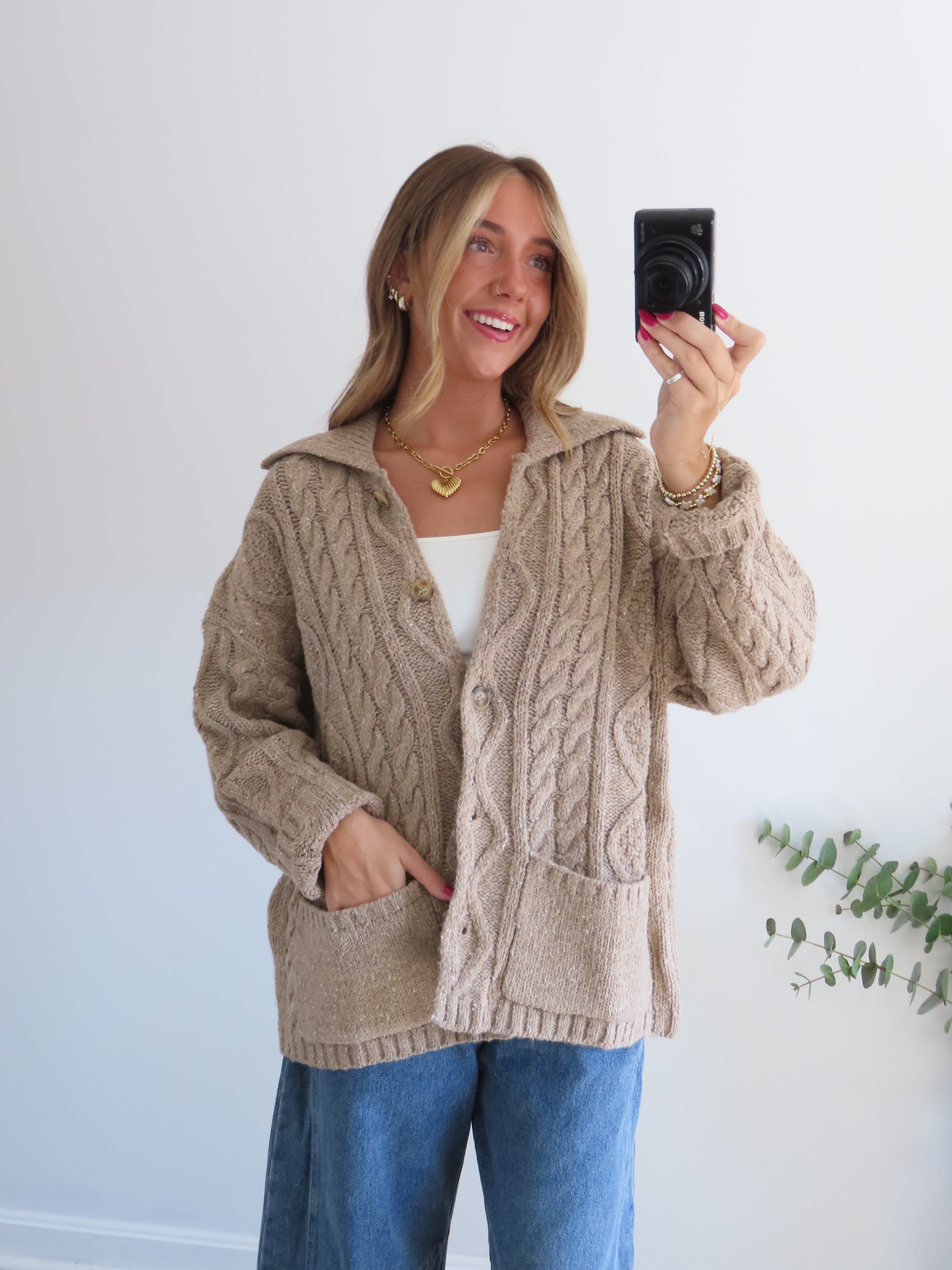 Homestead Cable Knit Cardigan