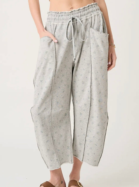 Floral Barrel Sweats