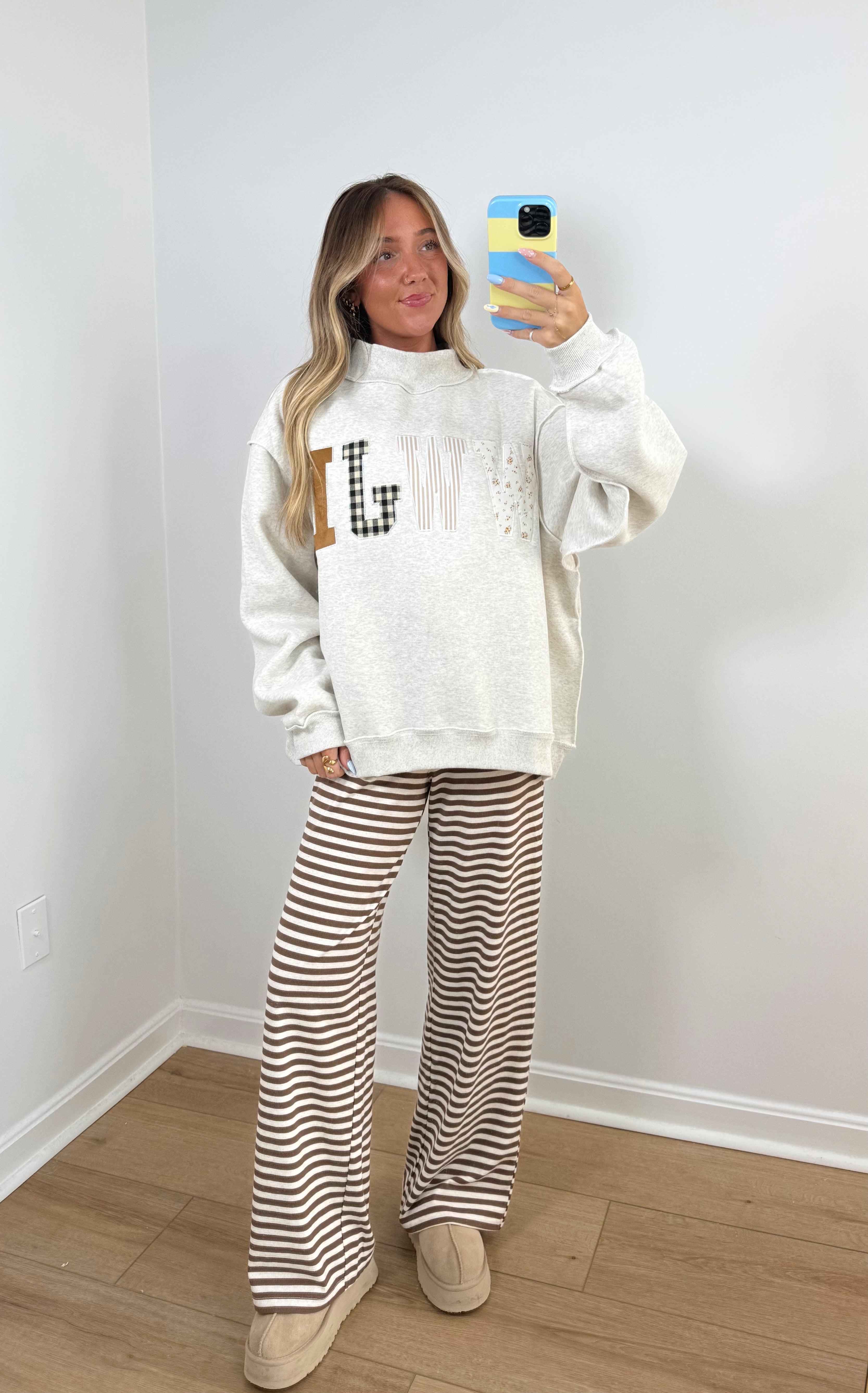 Mocha Stripe Pants