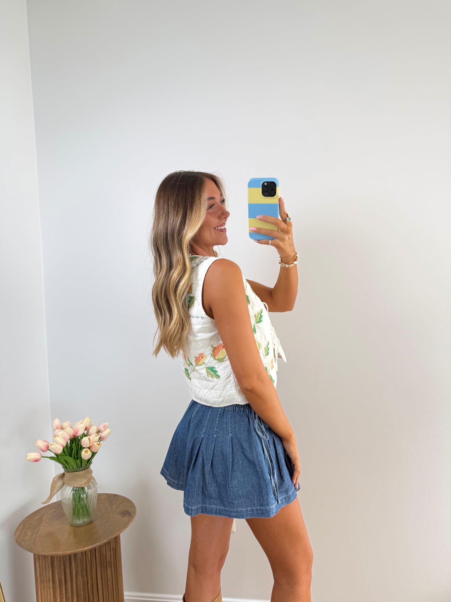 Sunny Stitch Quilted Vest