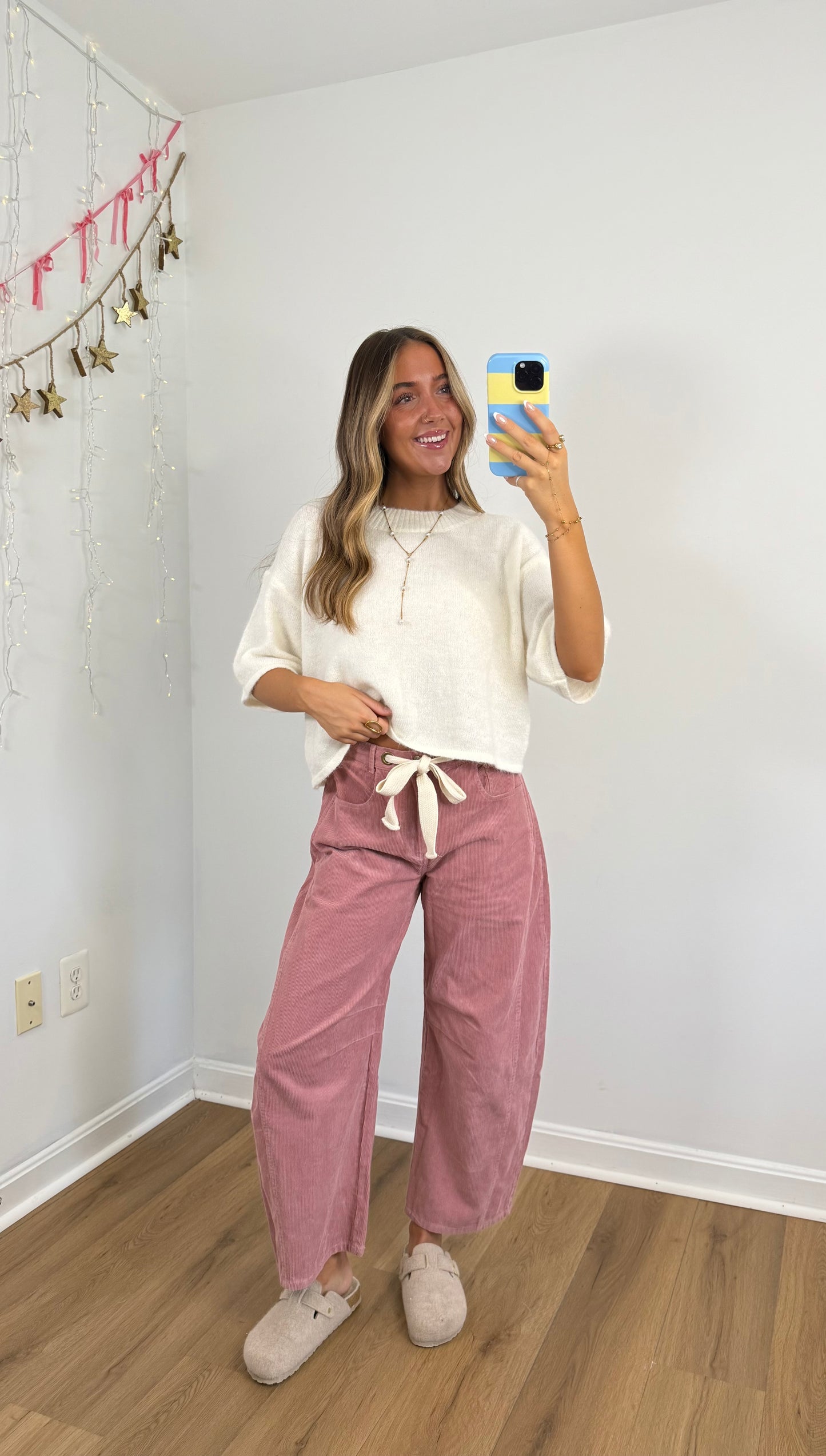 Blush Barrel Pants
