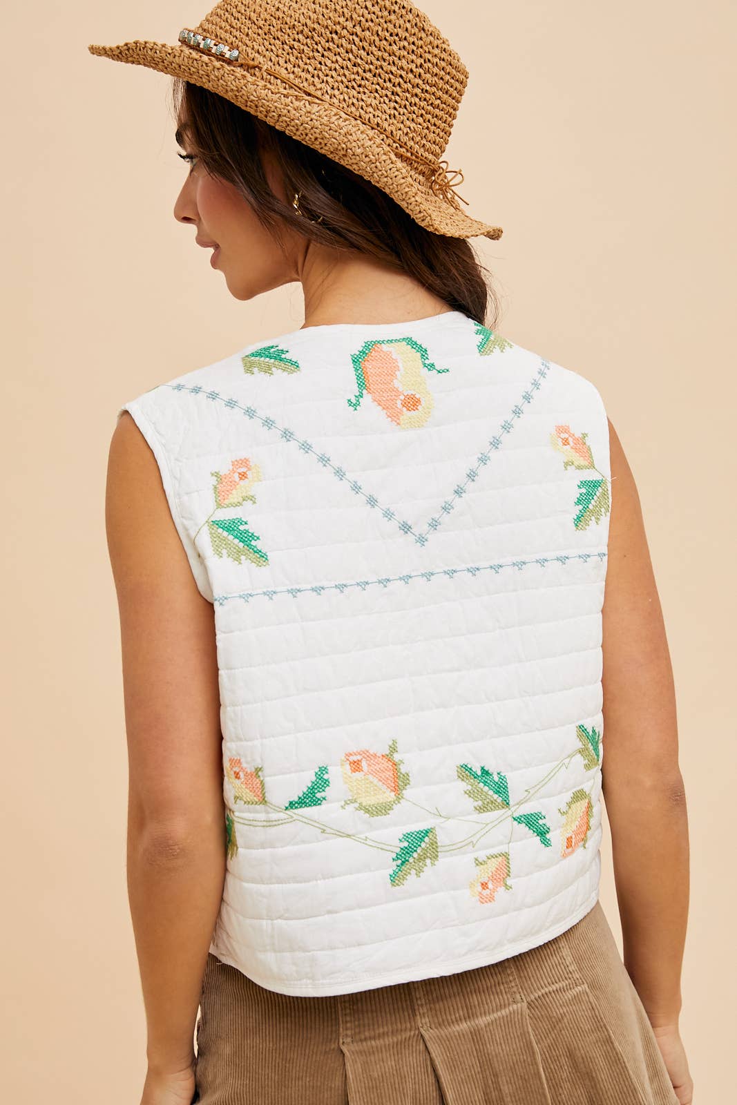 Sunny Stitch Quilted Vest
