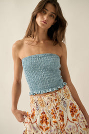 Denim Skies Tube Top