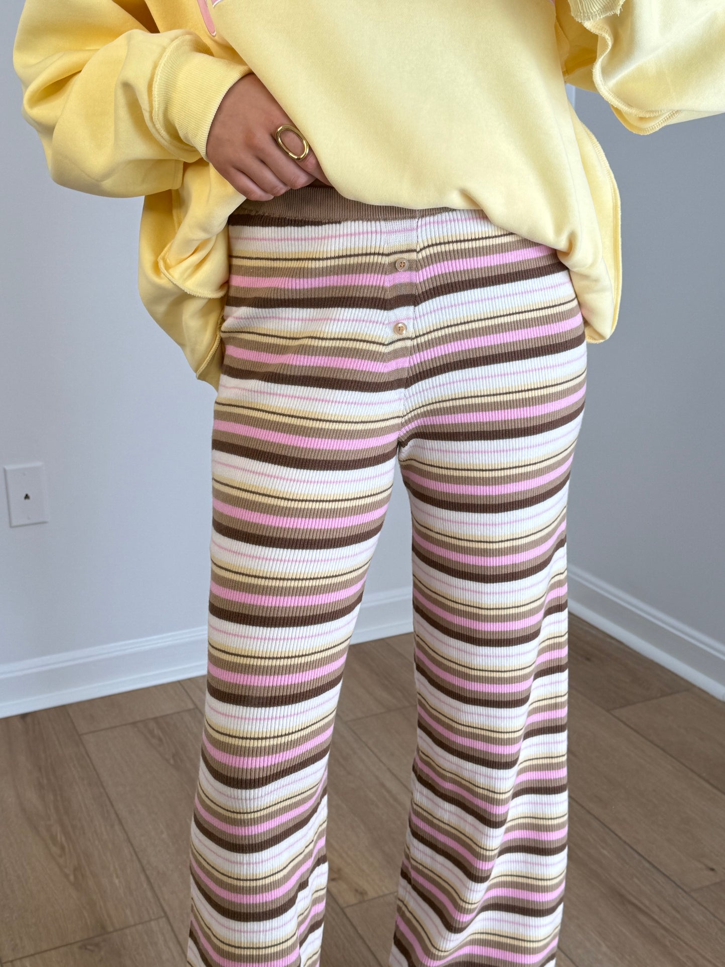 Groovy Stripe Knit Pants