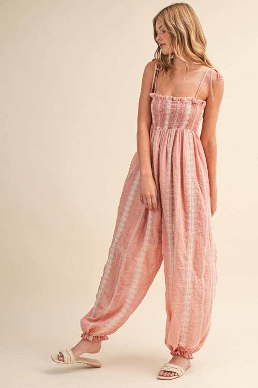 Delilah Jumpsuit- Pink