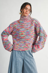 Confetti Turtleneck Sweater