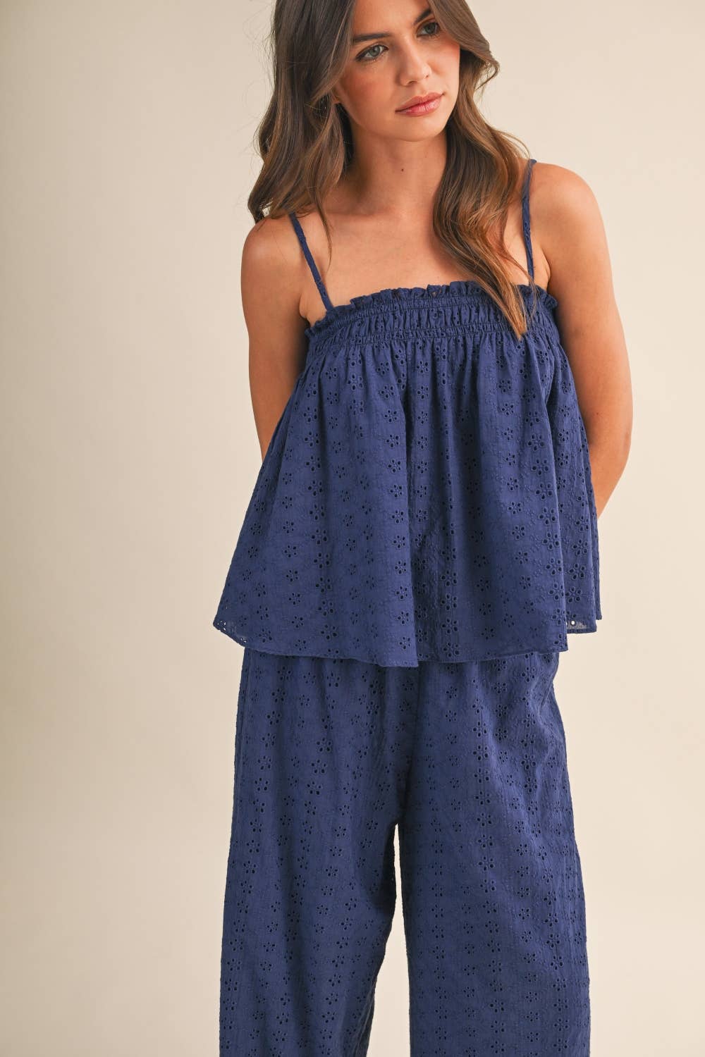 Navy Eyelet Set