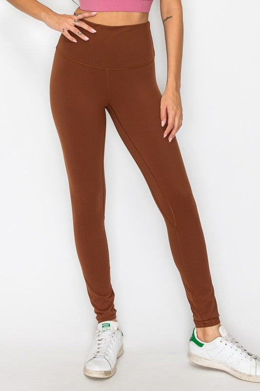 Buttery Soft Leggings (Brown and Black)