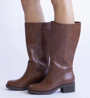Fall Staple Boots- Dark Brown