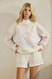 Petal Patch Mock Neck