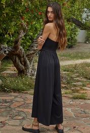 Barefoot Breeze Jumpsuit (Mint & Black)