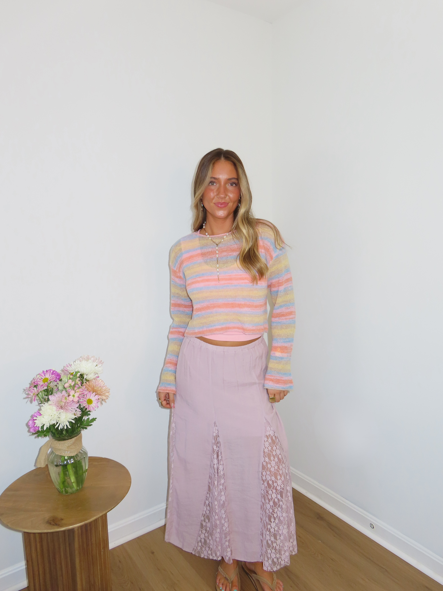 Lilac Lace Skirt