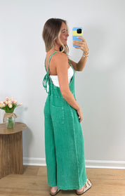 Warm Breeze Jumpsuit-KELLY GREEN