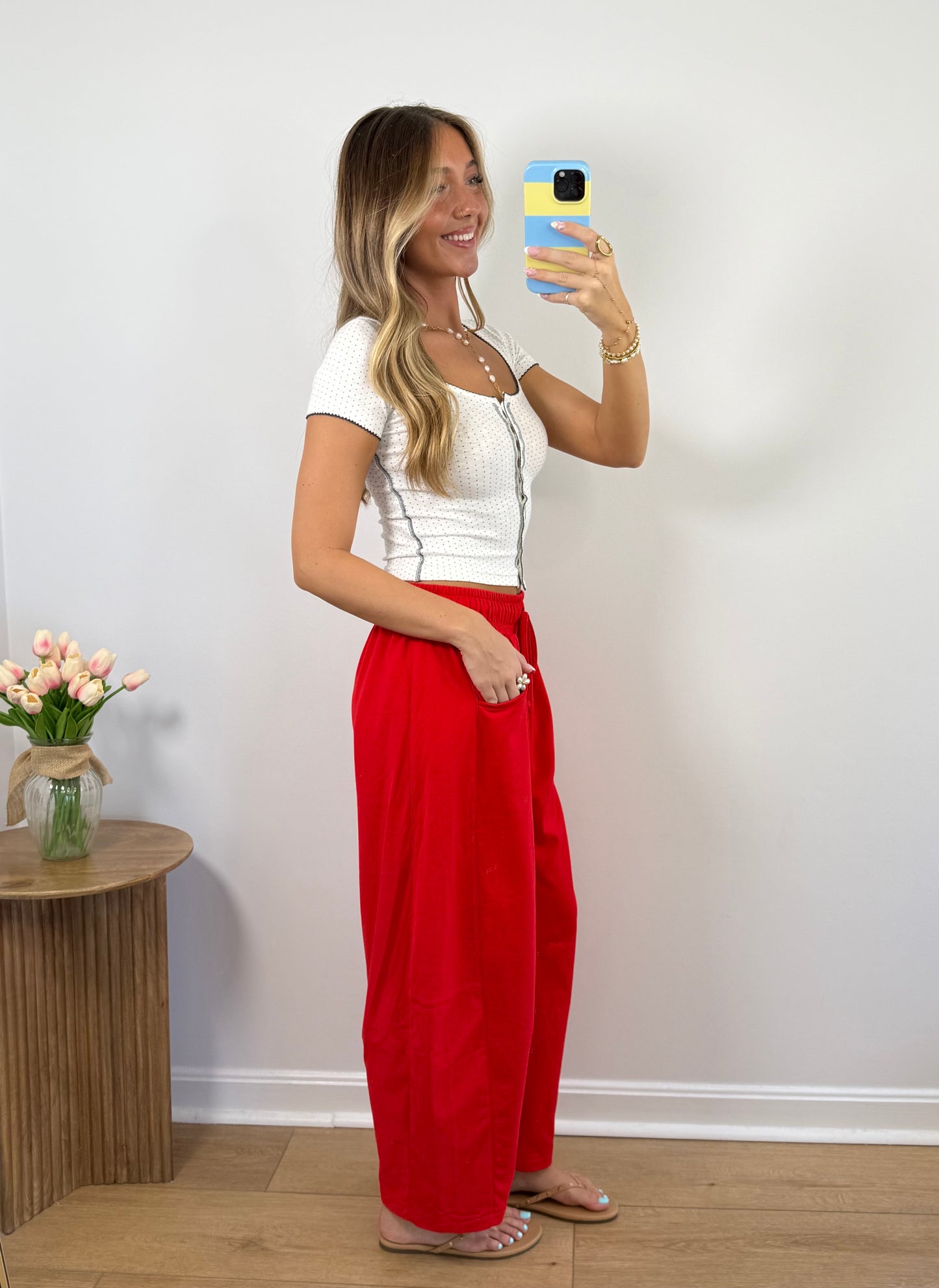 Barrel Lounge Pants- Red