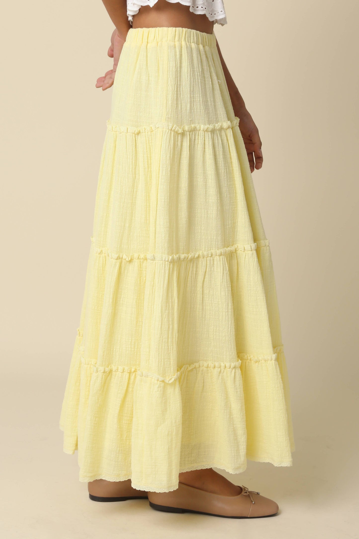 Buttercup Tiered Maxi Skirt