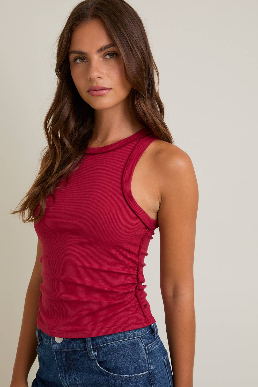 Freeform Inside Out Ribbed Tank