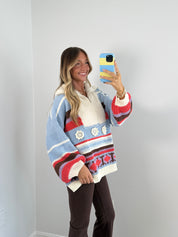 Vintage Charm Quarter Zip Up